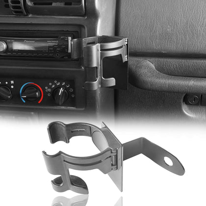 Hooke Road front view installed in Jeep TJ showing neat organization