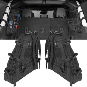 Hooke Road front view of roll bar bag showing organized storage benefit