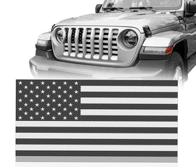 Hooke Road front view showing mounted grille insert and bold flag accent for visual appeal