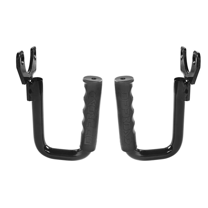 Hooke Road front view of steel grab handle showing sturdy construction benefit