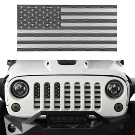 Hooke Road grille insert front view showing Old Glory design and durable protection