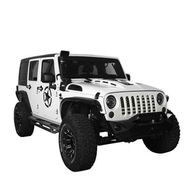 Hooke Road side profile installed on Jeep demonstrating flush fit and coverage