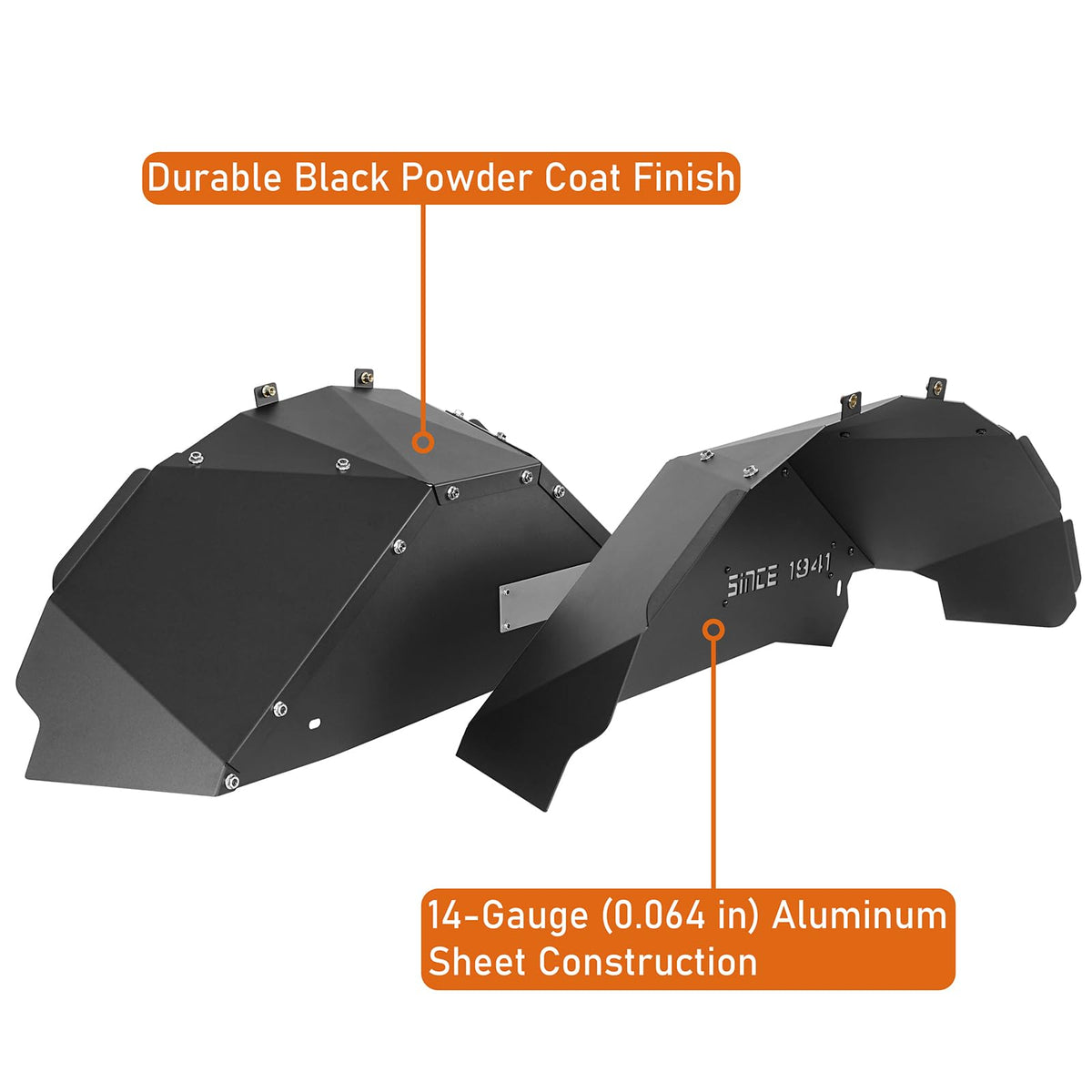 Hooke Road supplied mounting hardware and instructions for easy install