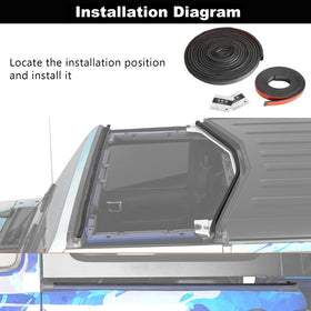 Hooke Road seal at freedom top seam preventing drafts and leaks
