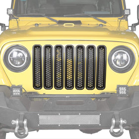 Hooke Road-equipped Jeep Wrangler driving on road showing enhanced appearance and debris protection
