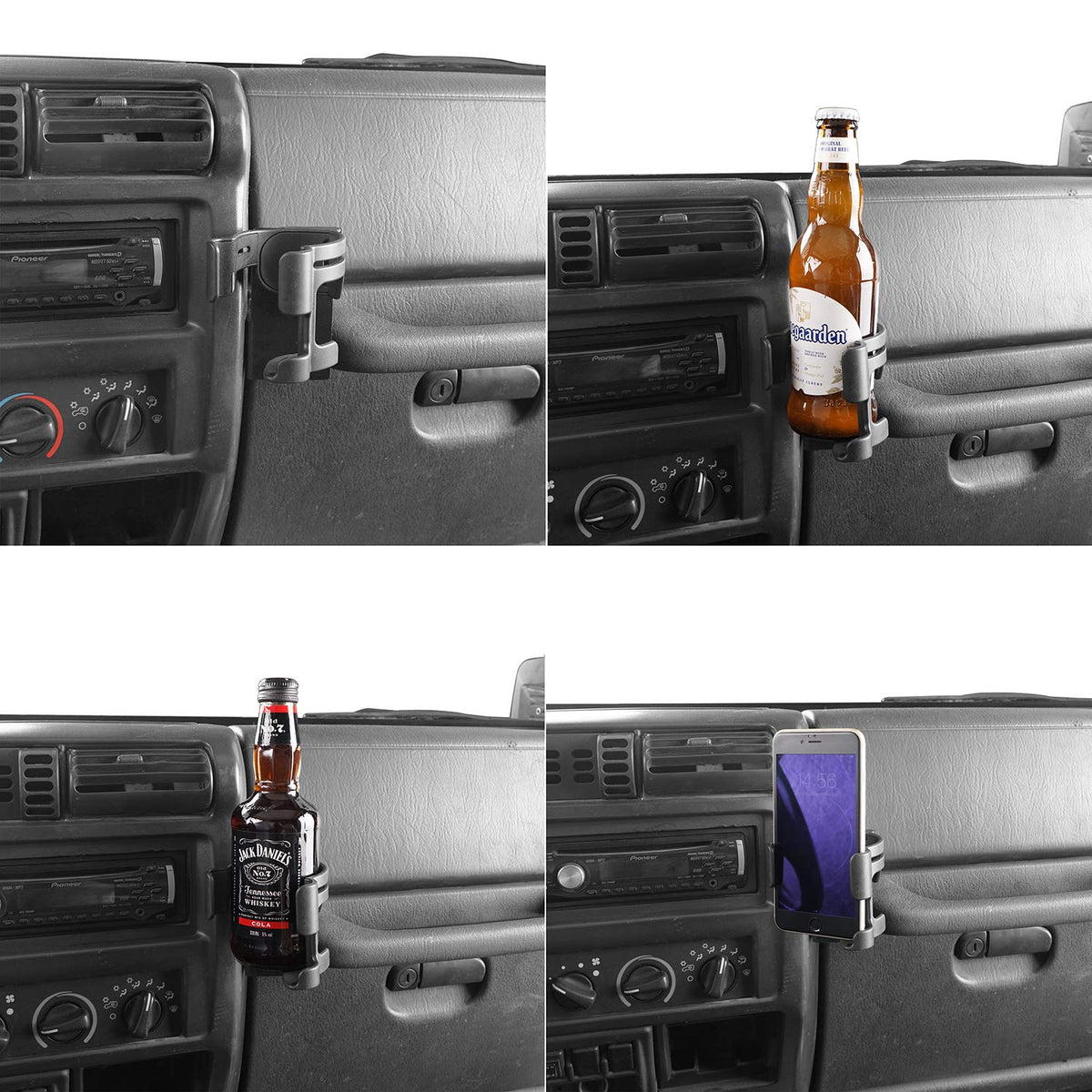 Hooke Road phone in holder landscape view keeping device secure and visible