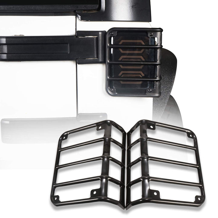 Hooke Road front view of taillight guard showing protective coverage and rugged look