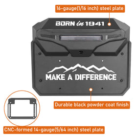 Hooke Road powder coat texture detail showing durable finish resisting chips and rust