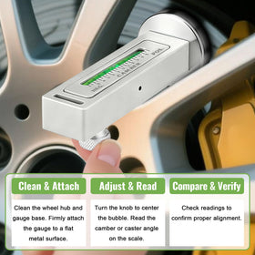 HooLing tool attached to a wheel hub demonstrating on-vehicle use and convenience