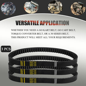 HOOTO belt on a go-kart in trail setting showing reliable on-track performance
