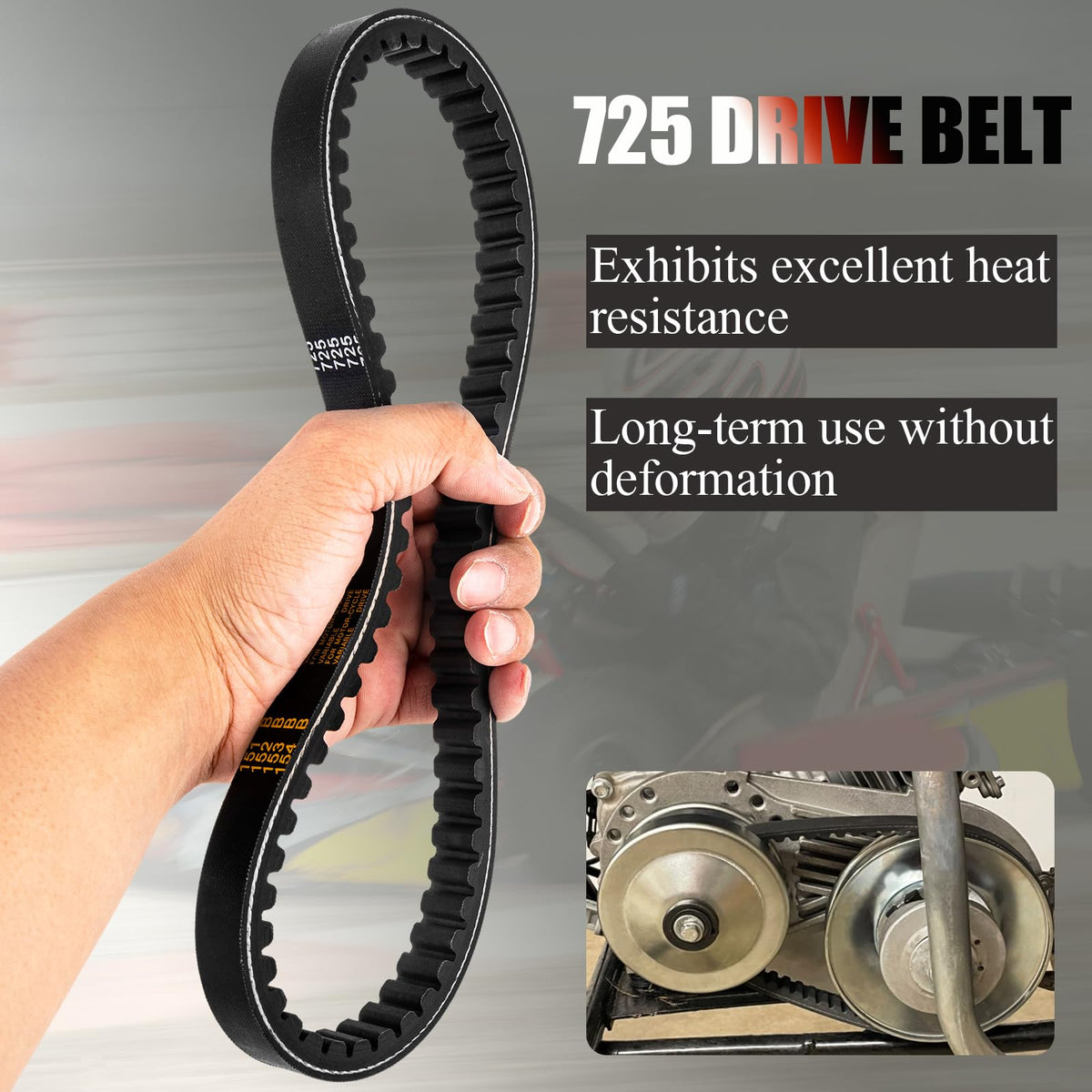 HOOTO measuring belt length and width to confirm 725mm and 17.5mm fit