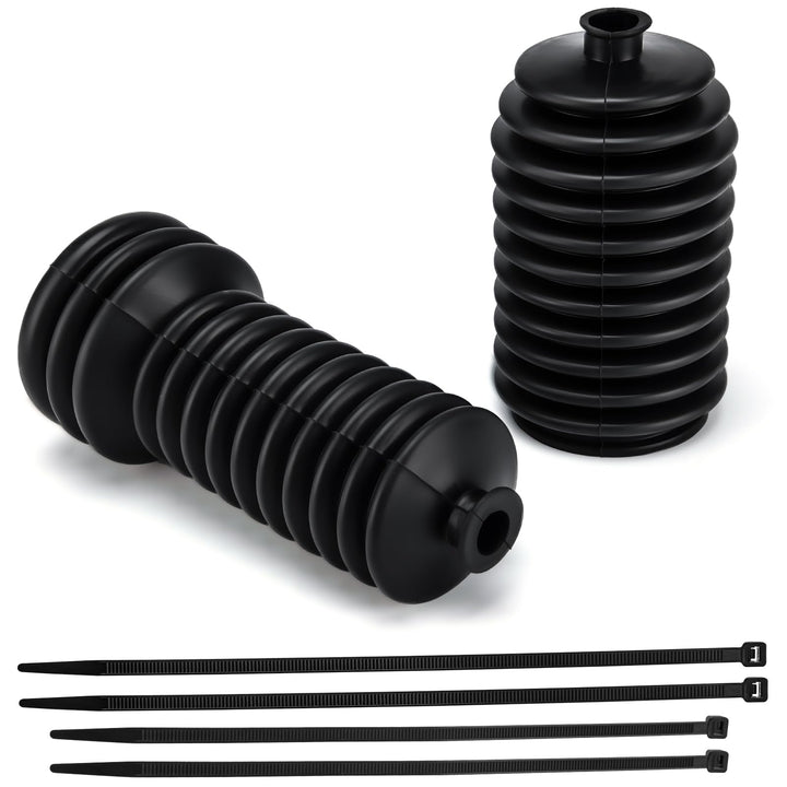 HOOTO front view of steering boot pack shows fit and protection