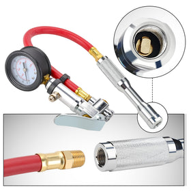 HOOTSUM close-up of chuck tip showing threaded engagement for reliable valve sealing