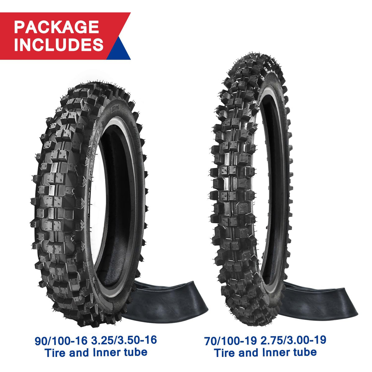HOOUP close-up of knobby tread delivering improved off-road grip benefit