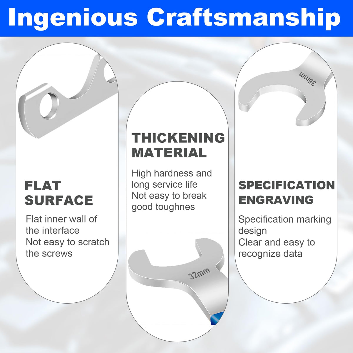 Hoozoocen tools alongside ruler showing scale for correct fit benefit