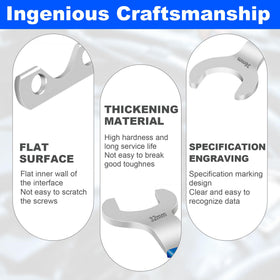 Hoozoocen tools alongside ruler showing scale for correct fit benefit