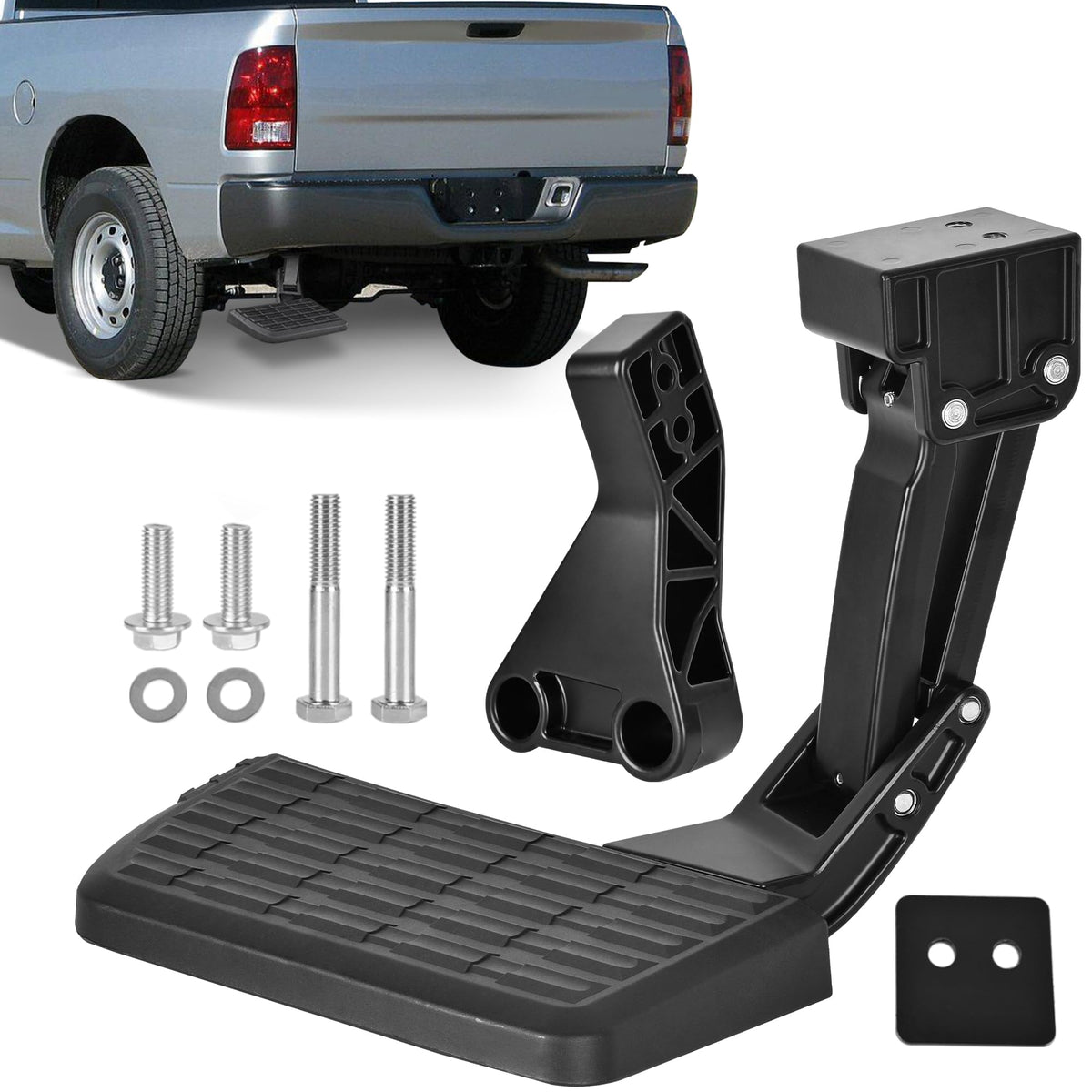 HOPE YOU READY front-mounted step on Ram bumper improving bed access