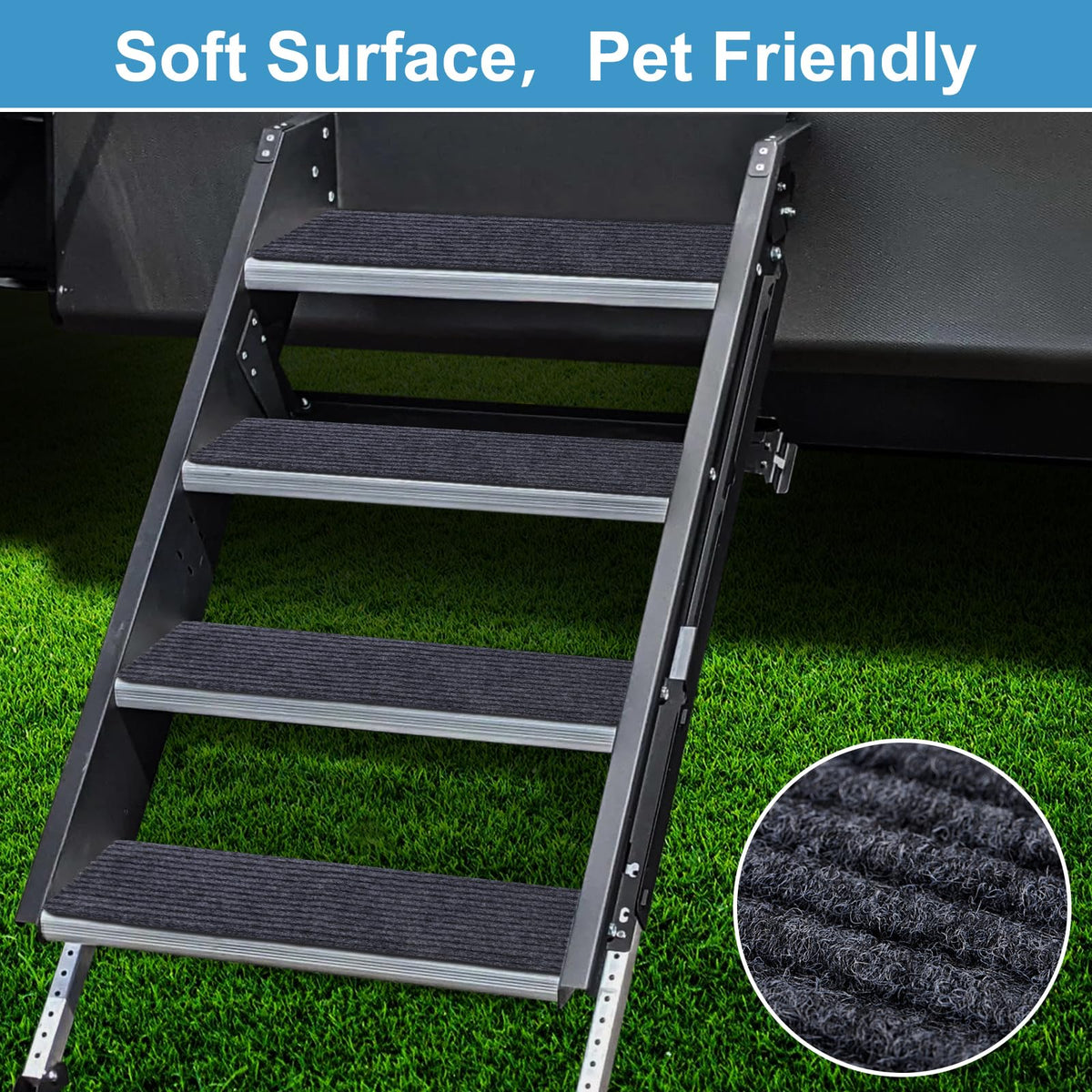 HOPEVIVA close-up polyester surface texture delivering soft comfort for feet and paws