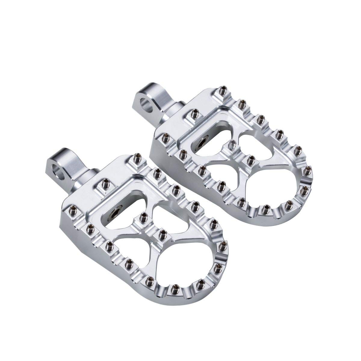 Hopider front view showing wide fat foot pegs and mounting base benefit increased stability