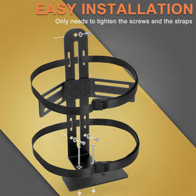 Hoqqf adjustable straps detail showing snug, vibration-free hold