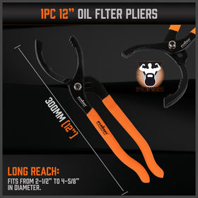 HORUSDY 12-inch adjustable pliers in use offering extra leverage in tight areas