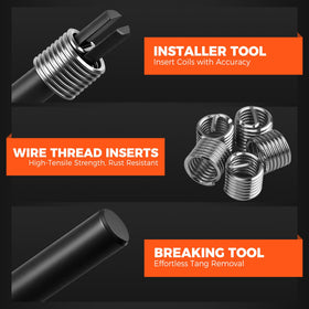 HORUSDY kit next to a socket wrench showing compact scale and portability