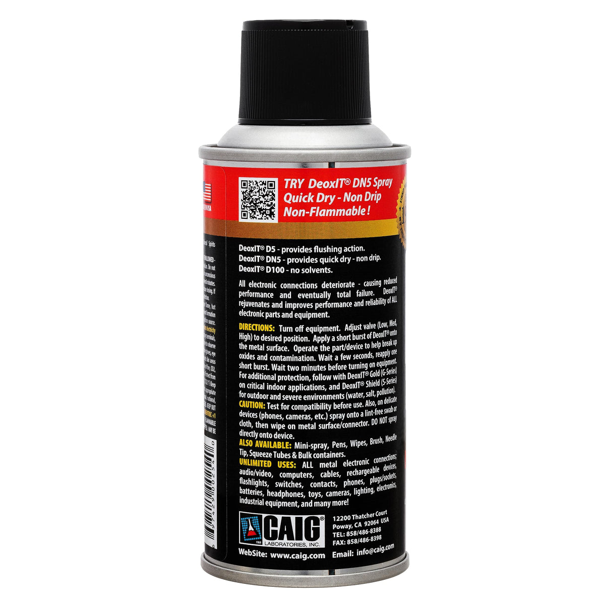 Hosa CAIG DeoxIT being applied to an audio jack to remove noise and oxidation
