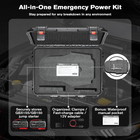 HOSOCASE foam interior snugly holding NOCO jump starter securely