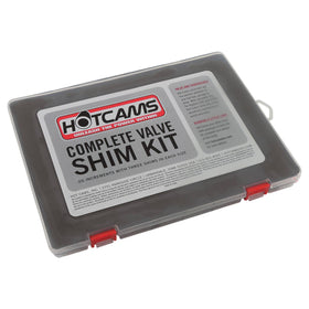 Hot Cams shim kit front packaging showing full contents and compatibility