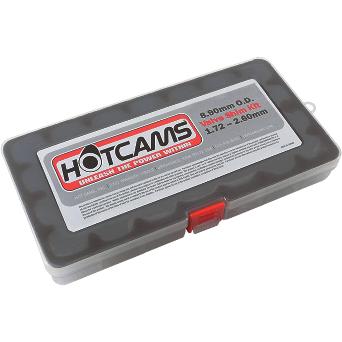 Hot Cams shim kit front packaging showing complete set and fitment convenience
