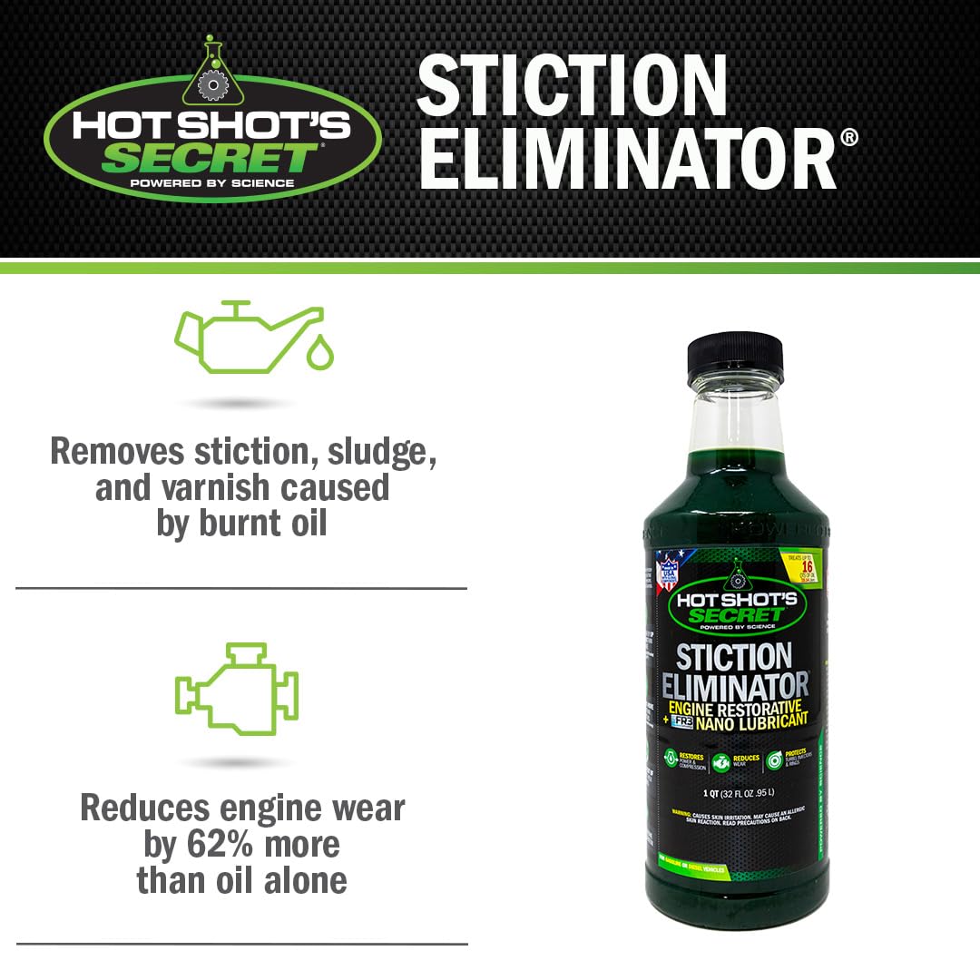 Hot Shot's Secret label close-up highlighting features and usage information