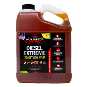 Hot Shot's Secret front packaging showing gallon bottle and clear product benefits