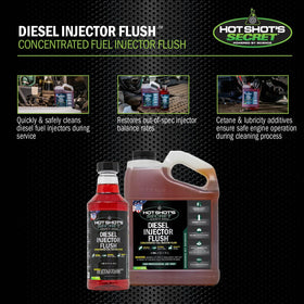 Hot Shot's Secret being poured during service for fast injector cleaning benefits