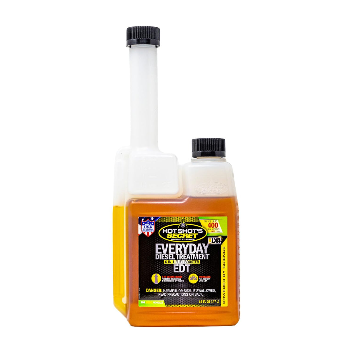 Hot Shot's Secret EDT front packaging showing 16 oz bottle and clear branding for maintenance