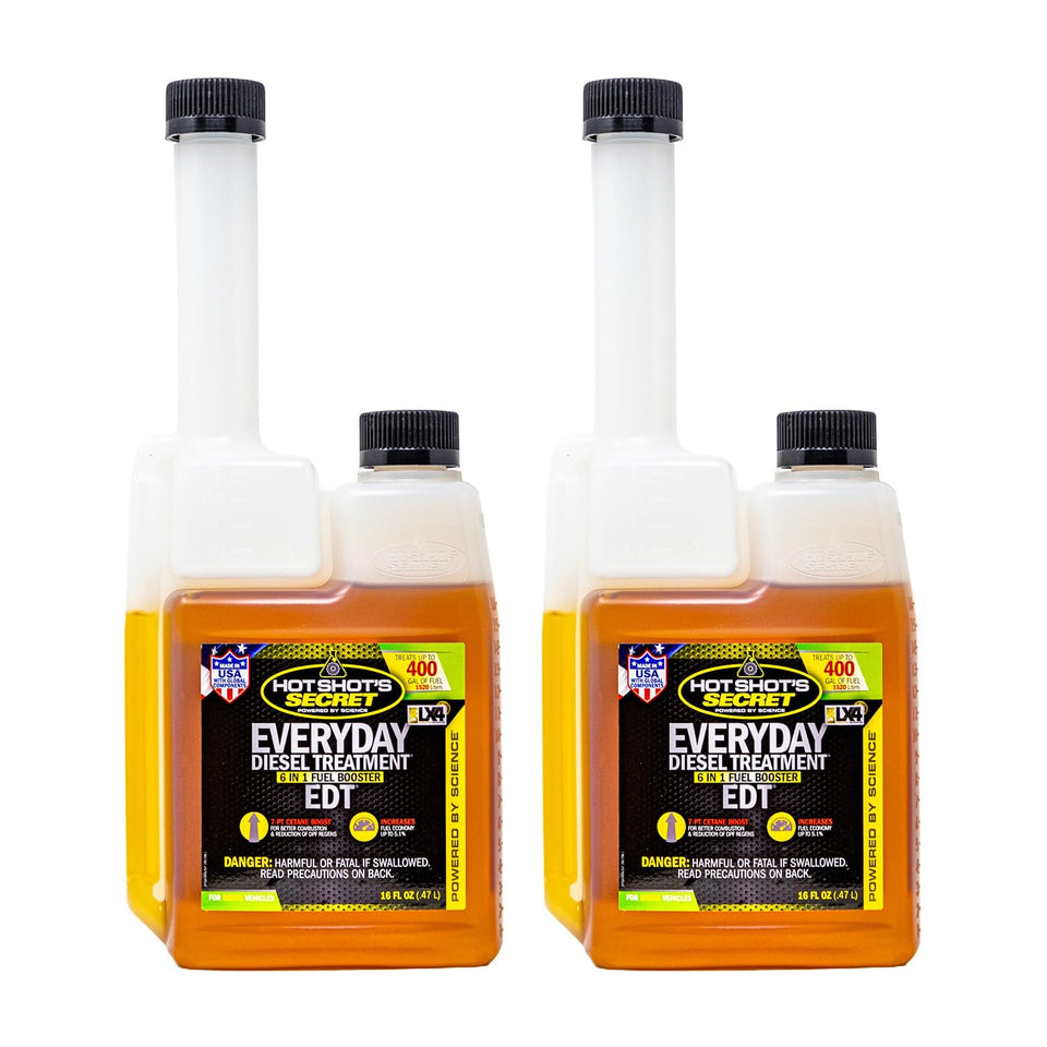 Hot Shot's Secret front packaging showing two 16 oz bottles and convenience