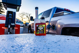 Hot Shot's Secret EDT in a truck refueling scene illustrating routine protection