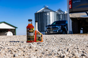 Hot Shot's Secret before-and-after engine parts comparison showing cleaner surfaces