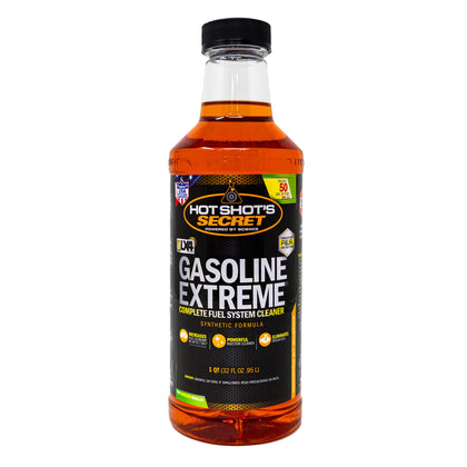 Hot Shot's Secret bottle front label showing product features and size benefit