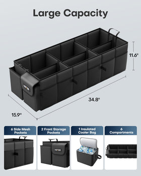 HOTOR detachable cooler interior close-up showing waterproof insulated liner
