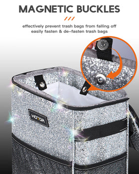 HOTOR close-up of magnetic snaps for fast bag replacement