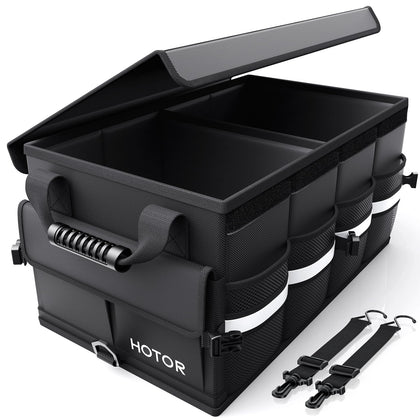 HOTOR front view open with compartments showing organized cargo benefit