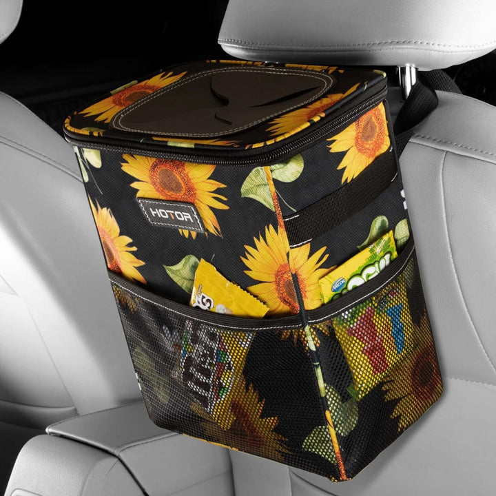 HOTOR front view with strap attached showing compact tidy storage benefit