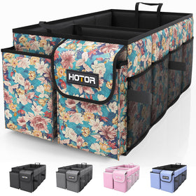 HOTOR front view showing compartments and tidy storage benefit