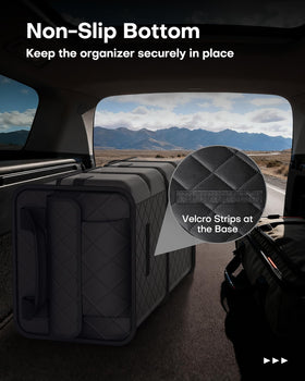 HOTOR front Velcro pocket open showing easy-access storage for manuals and tools