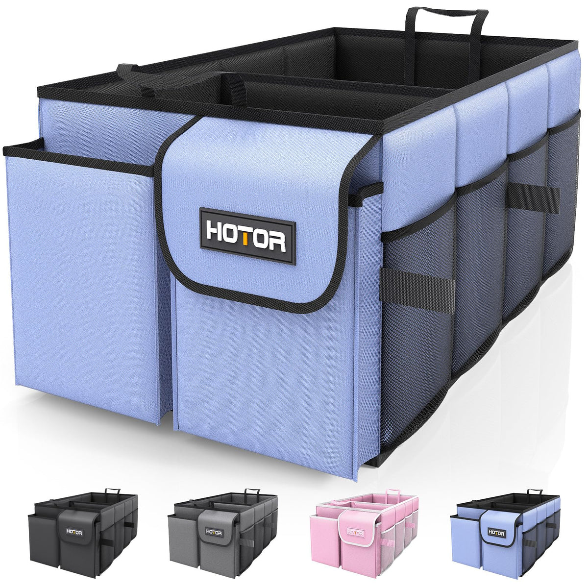 HOTOR front view folded out showing organized storage and quick access