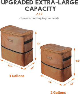 HOTOR full capacity demonstration holding bottles and wrappers neatly
