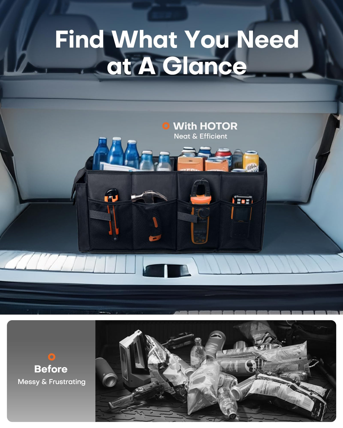 HOTOR sturdy handles being lifted for easy transport