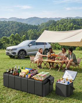 HOTOR in use at picnic with cooler delivering chilled convenience