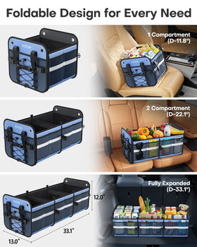 HOTOR interior close-up showing compartments and mesh pockets for organization
