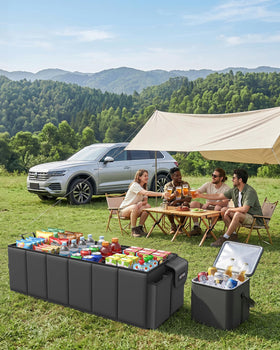 HOTOR organizer in lifestyle scene packed for picnic offering effortless transport